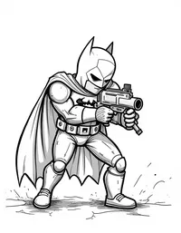 Batman monitoring crime via high-tech gadgets