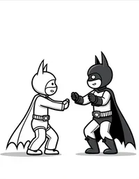 Batman teaching self-defense classes