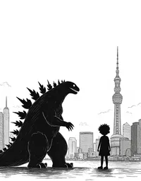 Godzilla's shadow looms over Tokyo