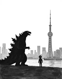 Godzilla's shadow looms over Tokyo