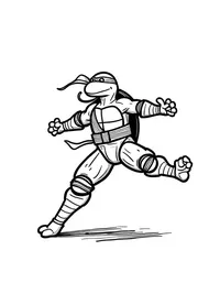 Ninja Turtles performing acrobatics