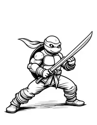 Ninja Turtles practicing kung fu in a dojo