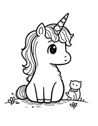 baby unicorn coloring pages