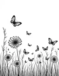 butterfly dances among colorful butterflies