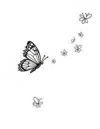 butterfly drifts on a gentle breeze