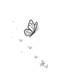 butterfly drifts on a gentle breeze