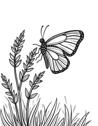 butterfly perches on a blooming lavender bush