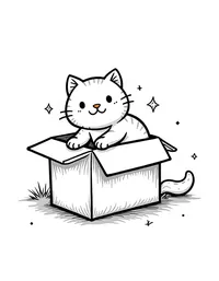 kitten exploring a garden