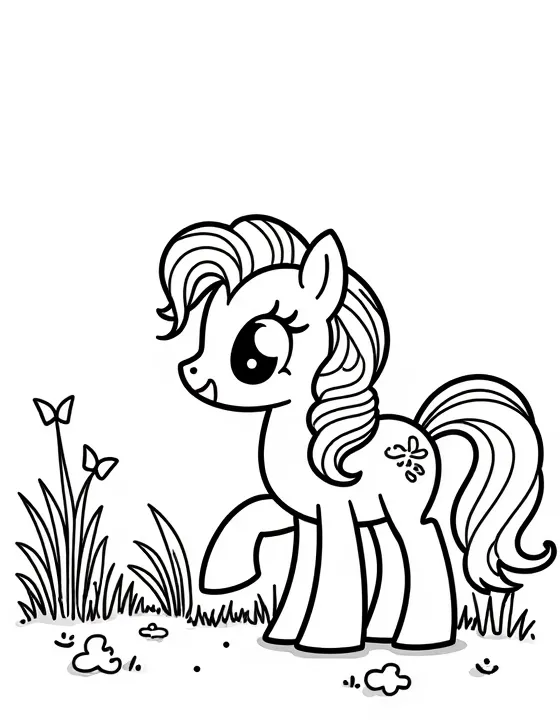 my little pony leading a nature scavenger hunt