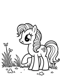 my little pony leading a nature scavenger hunt coloring pages