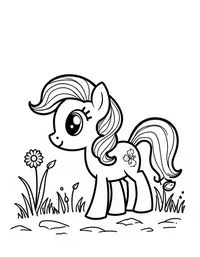 my little pony leading a nature scavenger hunt