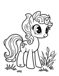 my little pony leading a nature scavenger hunt