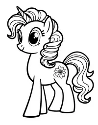 my little pony making crafts for an art project coloring pages
