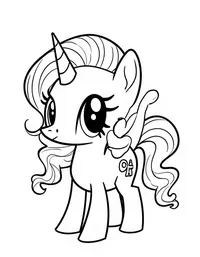 my little pony making crafts for an art project
