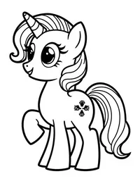 my little pony making crafts for an art project