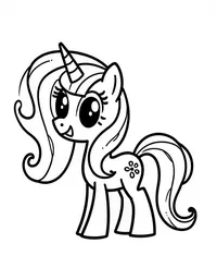my little pony making crafts for an art project