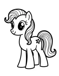 my little pony making crafts for an art project