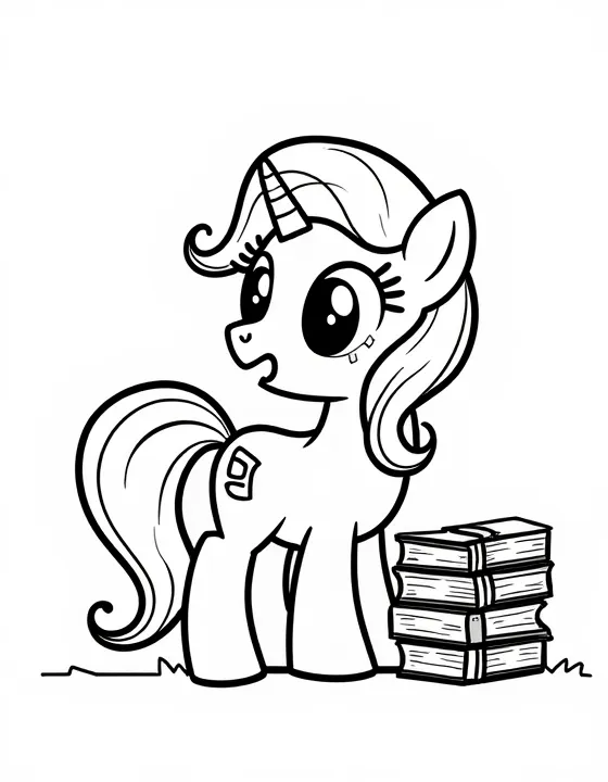 my little pony organizing a book club meeting