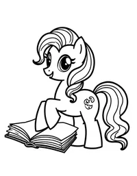 my little pony organizing a book club meeting