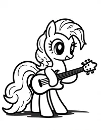 my little pony playing a musical instrument at a concert