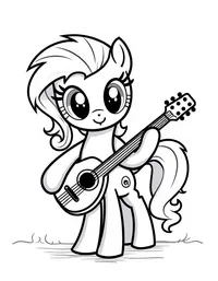 my little pony playing a musical instrument at a concert