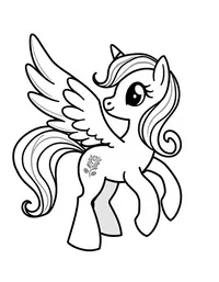 my little pony teaching flying lessons to young pegasus