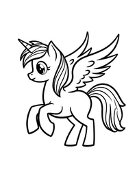 my little pony teaching flying lessons to young pegasus