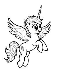 my little pony teaching flying lessons to young pegasus