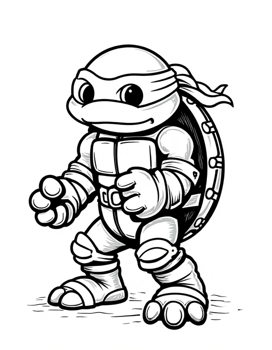 Simple and Easy ninja turtle