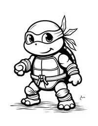 Simple and Easy ninja turtle