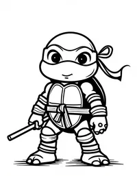 Simple and Easy ninja turtle