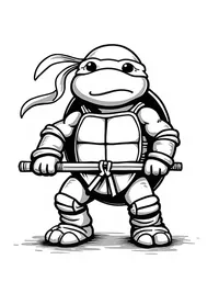 Simple and Easy ninja turtle