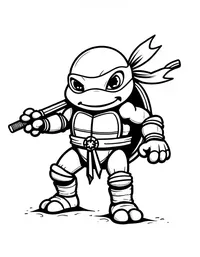 Simple and Easy ninja turtle