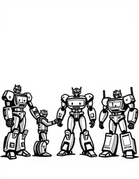 transformers attending a peaceful diplomatic conference coloring pages