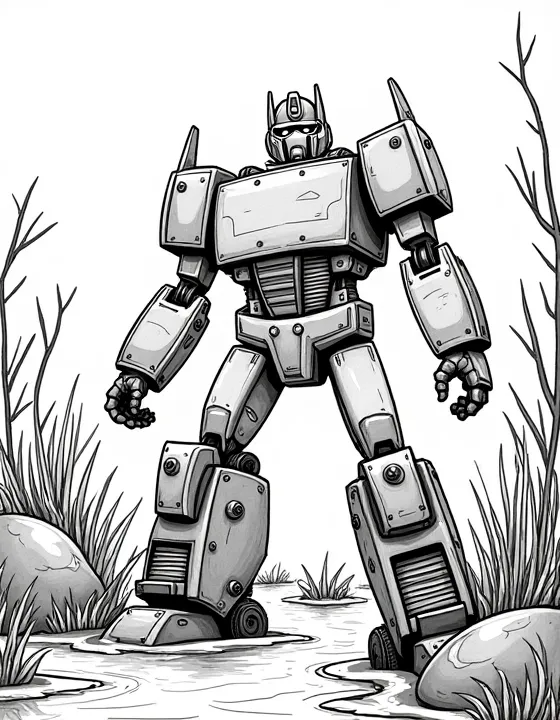 transformers navigating through a treacherous swamp