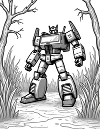 transformers navigating through a treacherous swamp