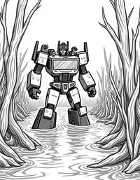 transformers navigating through a treacherous swamp