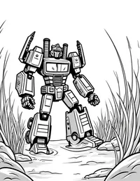 transformers navigating through a treacherous swamp