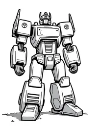 transformers protecting children from danger coloring pages