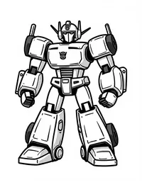 transformers stopping a rogue AI coloring pages