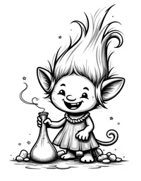 trolls crafting magical potions