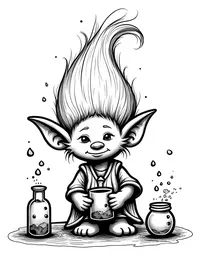 trolls crafting magical potions