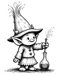 trolls crafting magical potions