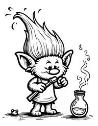 trolls crafting magical potions