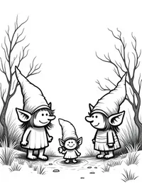 trolls tending enchanted forest