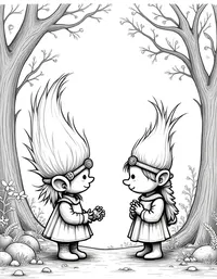 trolls tending enchanted forest