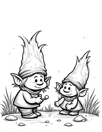 trolls tending enchanted forest