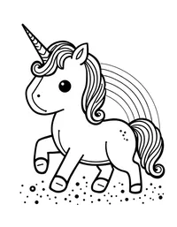 unicorn rainbow coloring pages